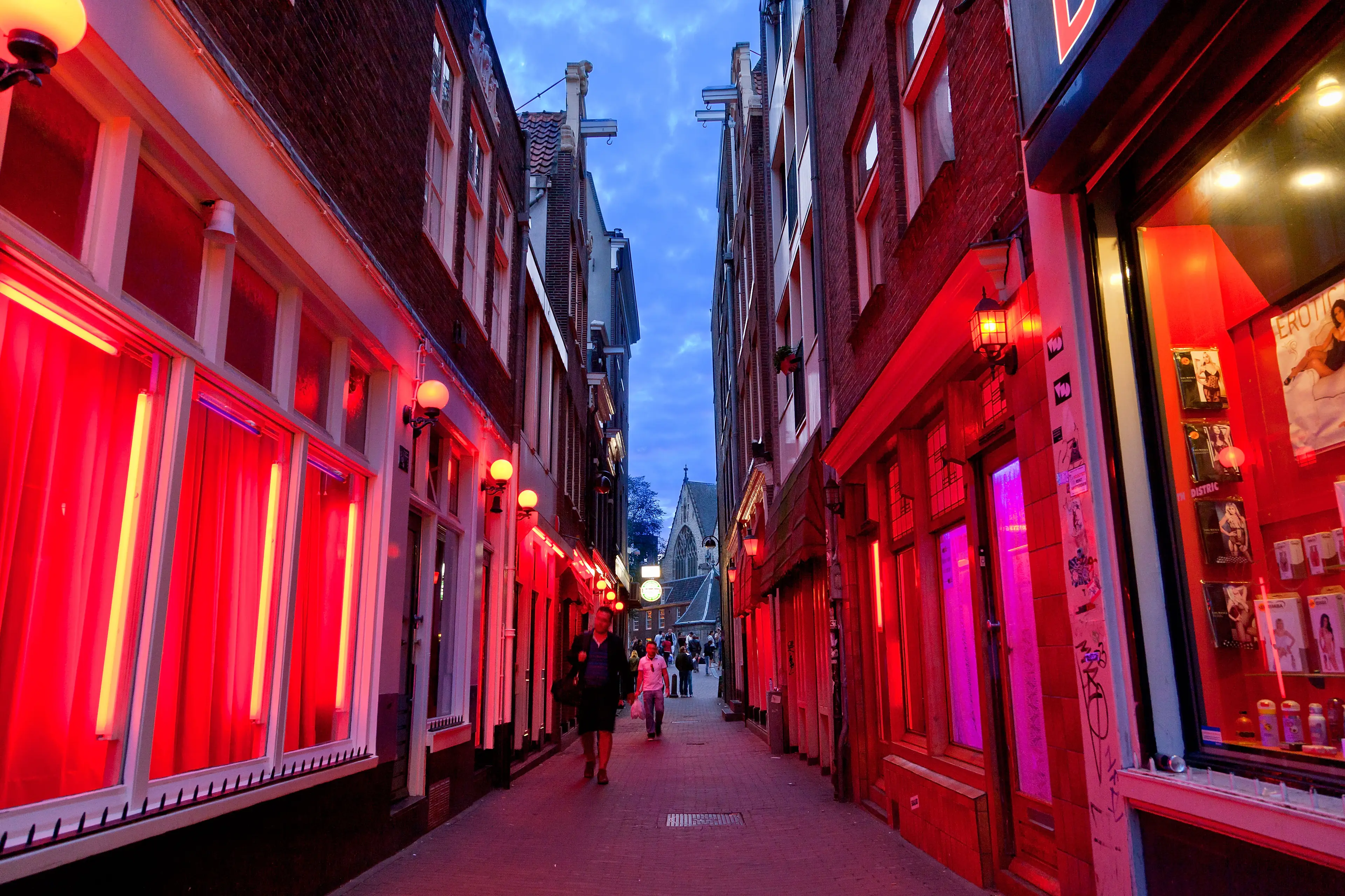 Amsterdam's famous Red Light District.