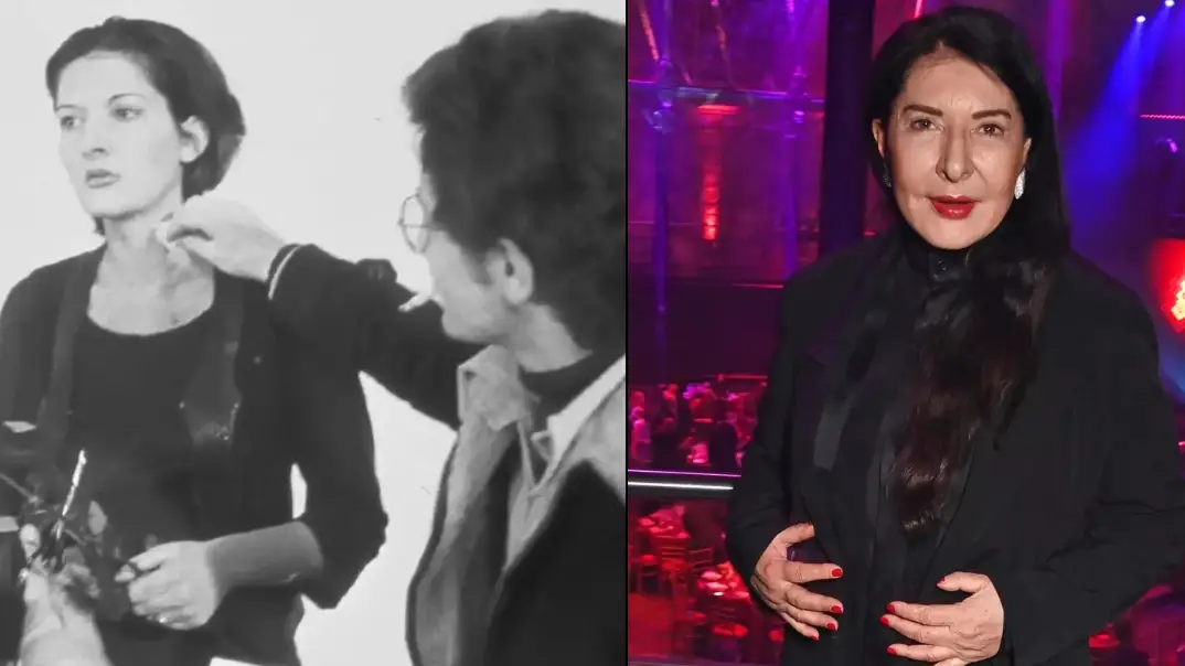 Marina Abramović Institute/YouTube and Dave Benett/Getty Images for the Roundhouse