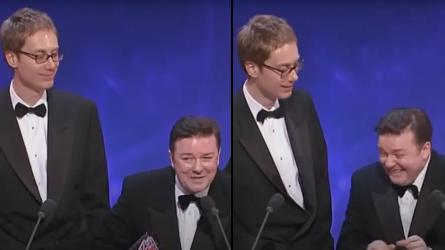Ricky Gervais And Stephen Merchant Gave One Of The Most Controversial Acceptance Speeches