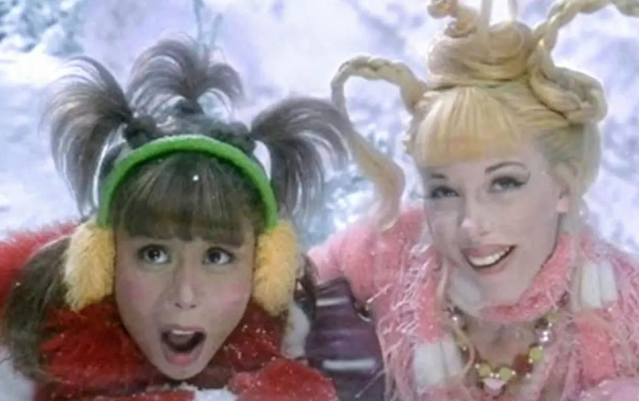 Momsen still had to wear a wig, fake eyelashes and fake teeth though.