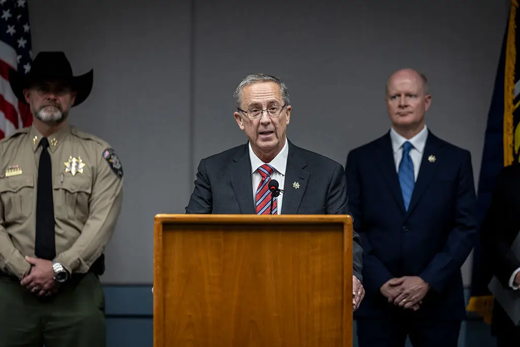 Utah County Attorney General Jeff Gray read out the full exchange of texts (Chet Strange/Getty Images)