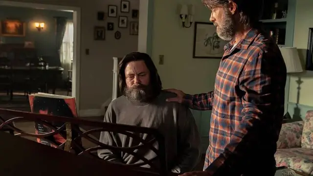 Nick Offerman and Murray Bartlett as Bill and Frank.