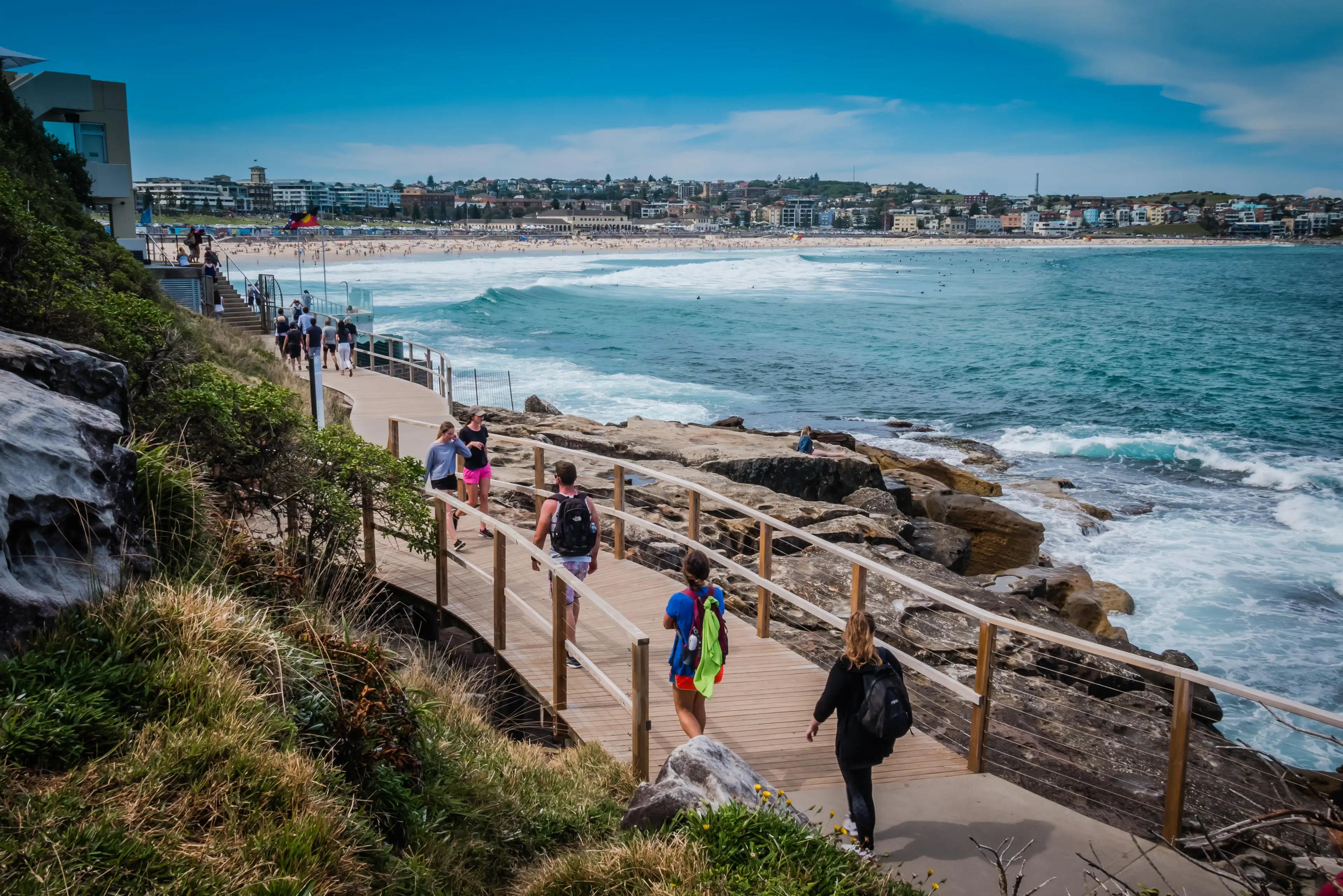Jesse is a familiar sight for those who take the Bondi to Coogee coastal walk.