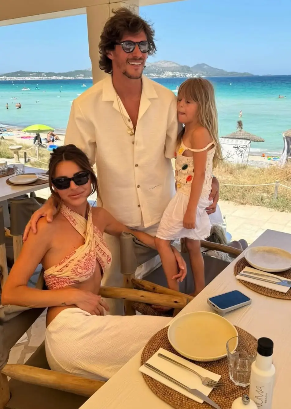 The pair share eight-year-old daughter River (Instagram/@missebeqiri)