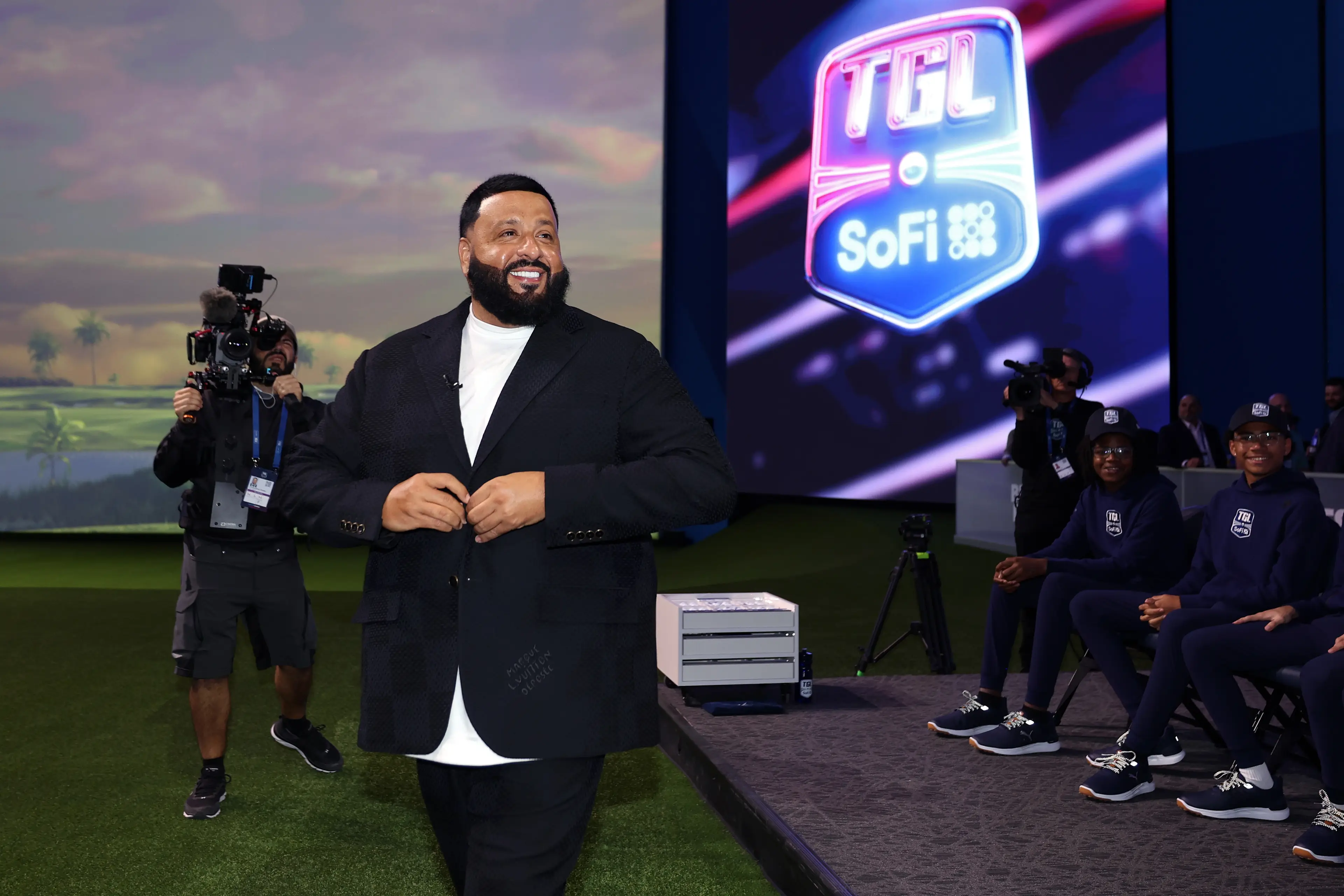 DJ Khaled had a coffin sent to his house (Brennan Asplen/TGL/TGL Golf via Getty Images)