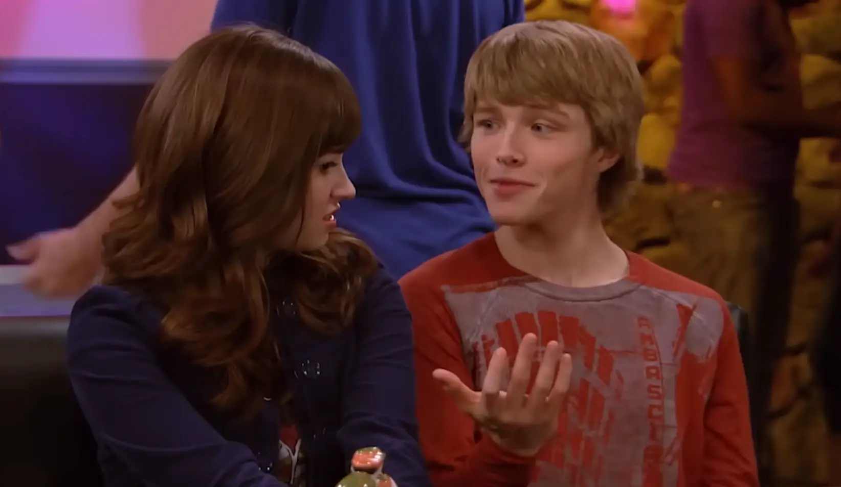 Sterling Knight alongside Demi Lovato in Sonny with a Chance (Disney Channel)