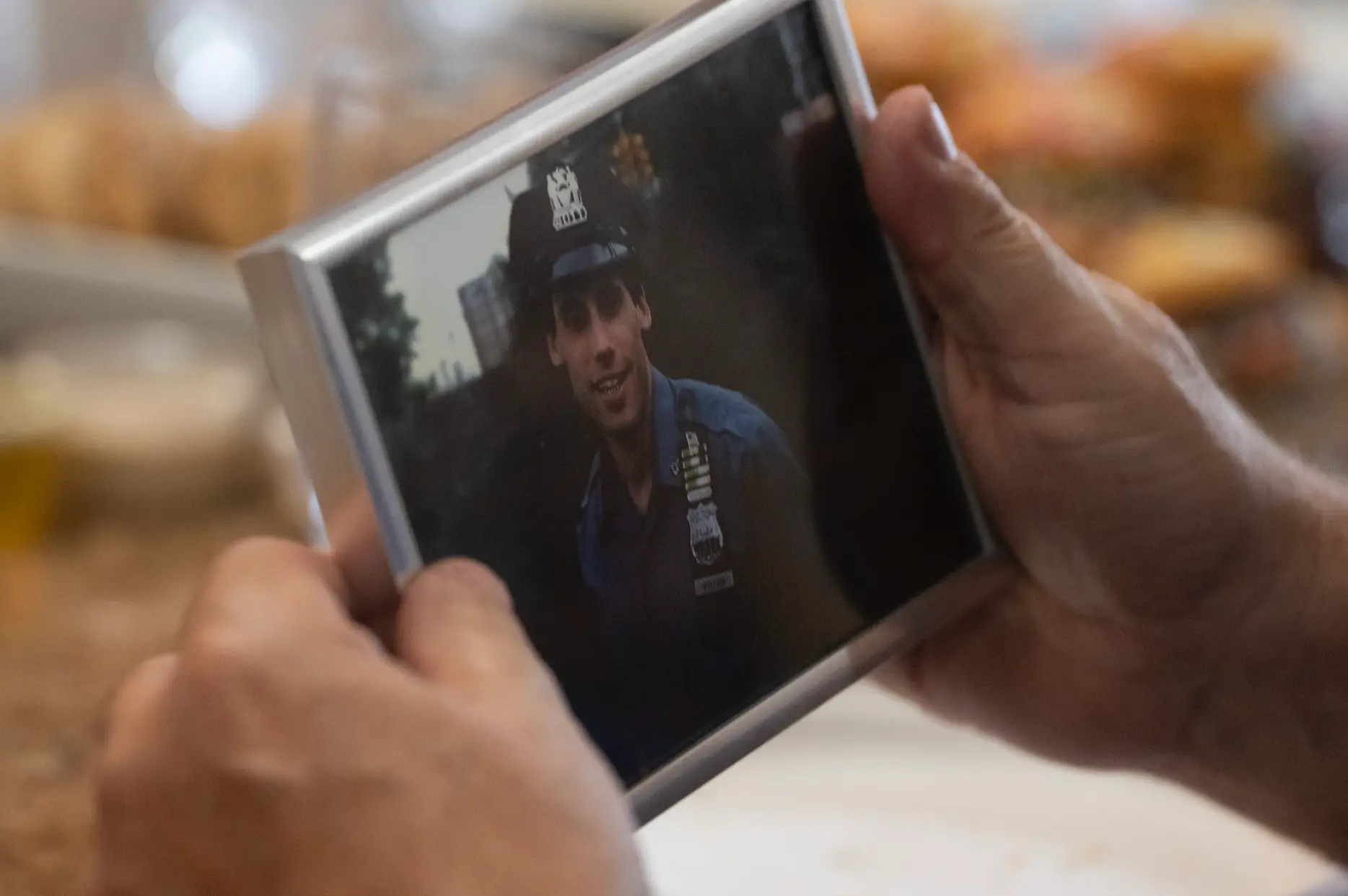 Bill's story is intertwined with that of John D'Allara, an NYPD officer who died during the collapse of the towers (National Geographic/Virginia Sherwood)