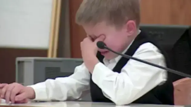 AJ, then seven, testified against his mother in court (ITV)