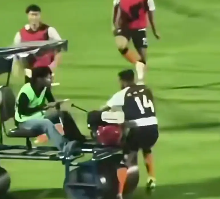 A still from footage of the shocking incident (X)