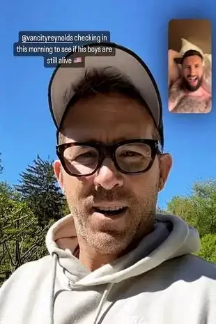 Reynolds joked that he'd had to tell the player to 'put a f**king shirt on'.