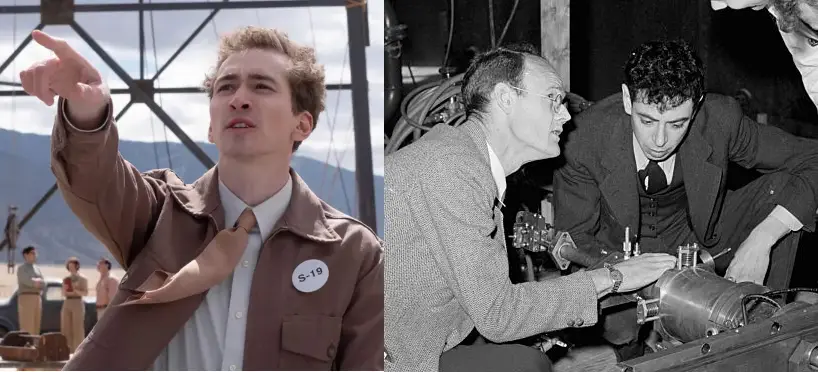 Dylan Arnold plays Frank Oppenheimer, Robert's brother.