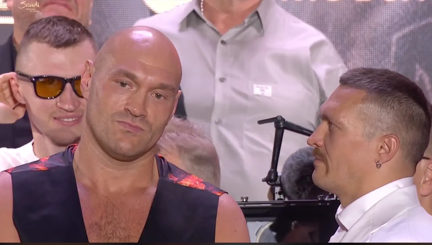 Fury didn't even look Usyk in the eyes. (Sky Sports and Ring of Fire)