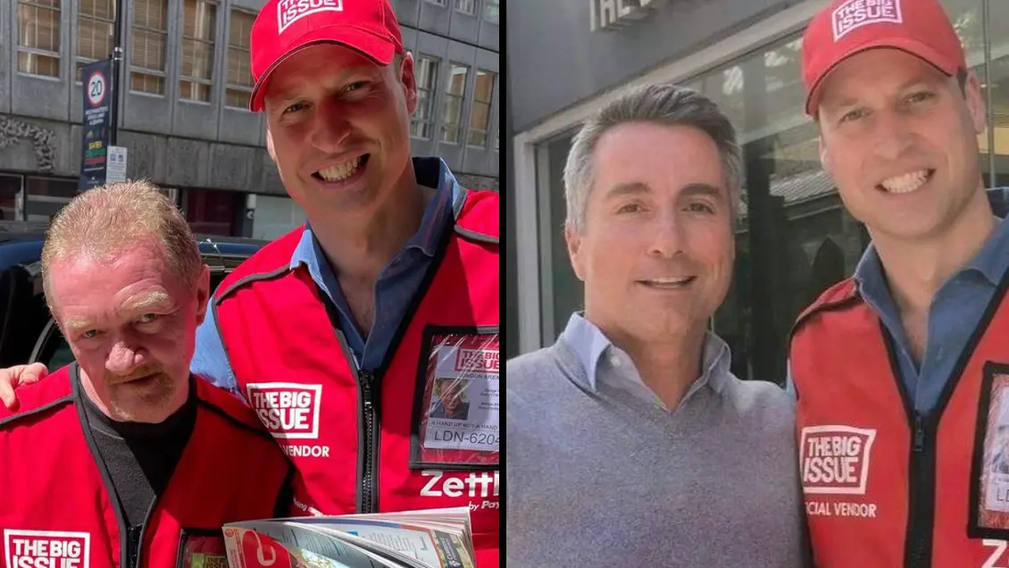 Prince William Spotted Selling Big Issue In London