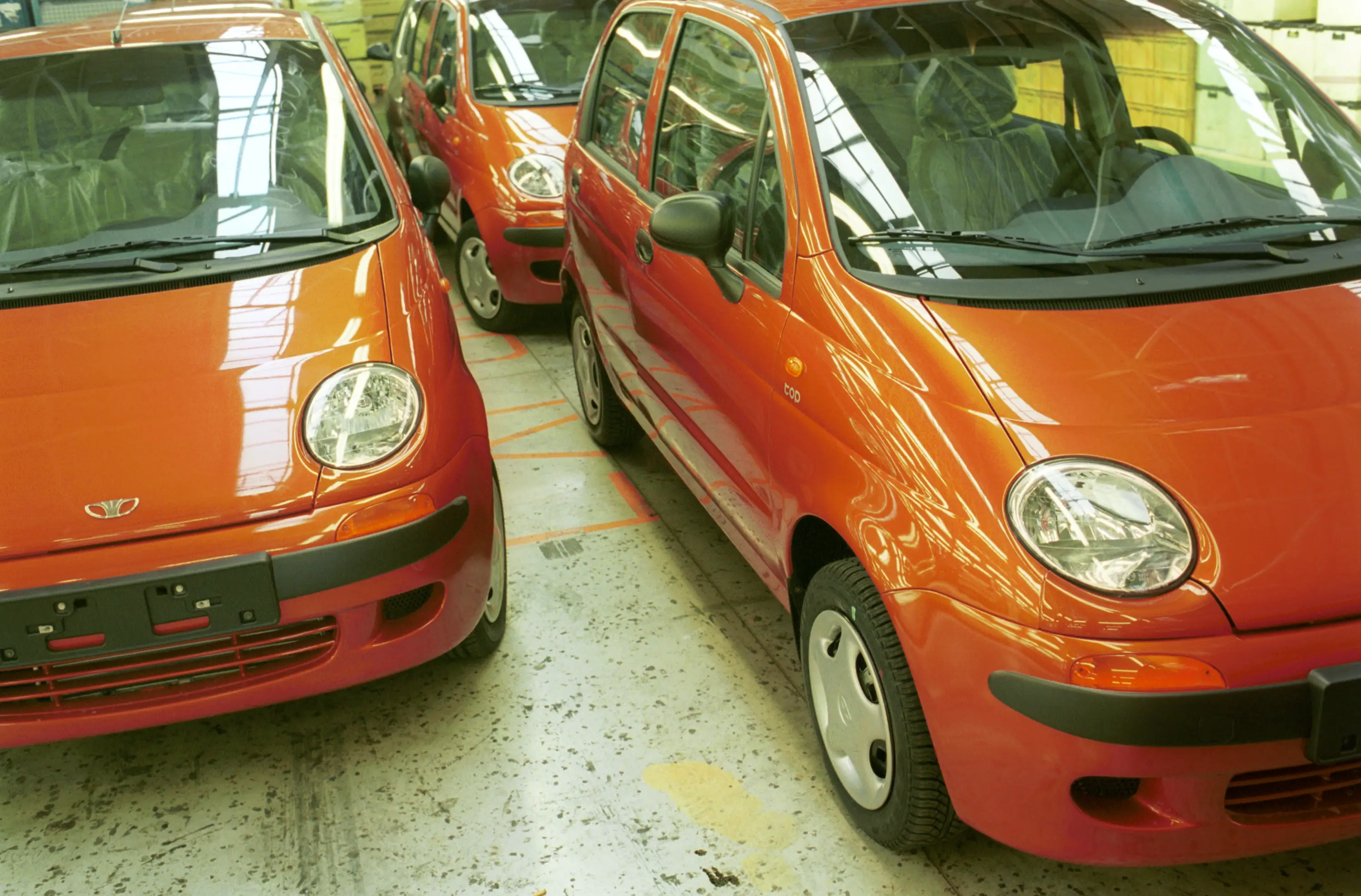 The Daewoo Matiz under construction in 2000 (Piotr Malecki/Liaison)