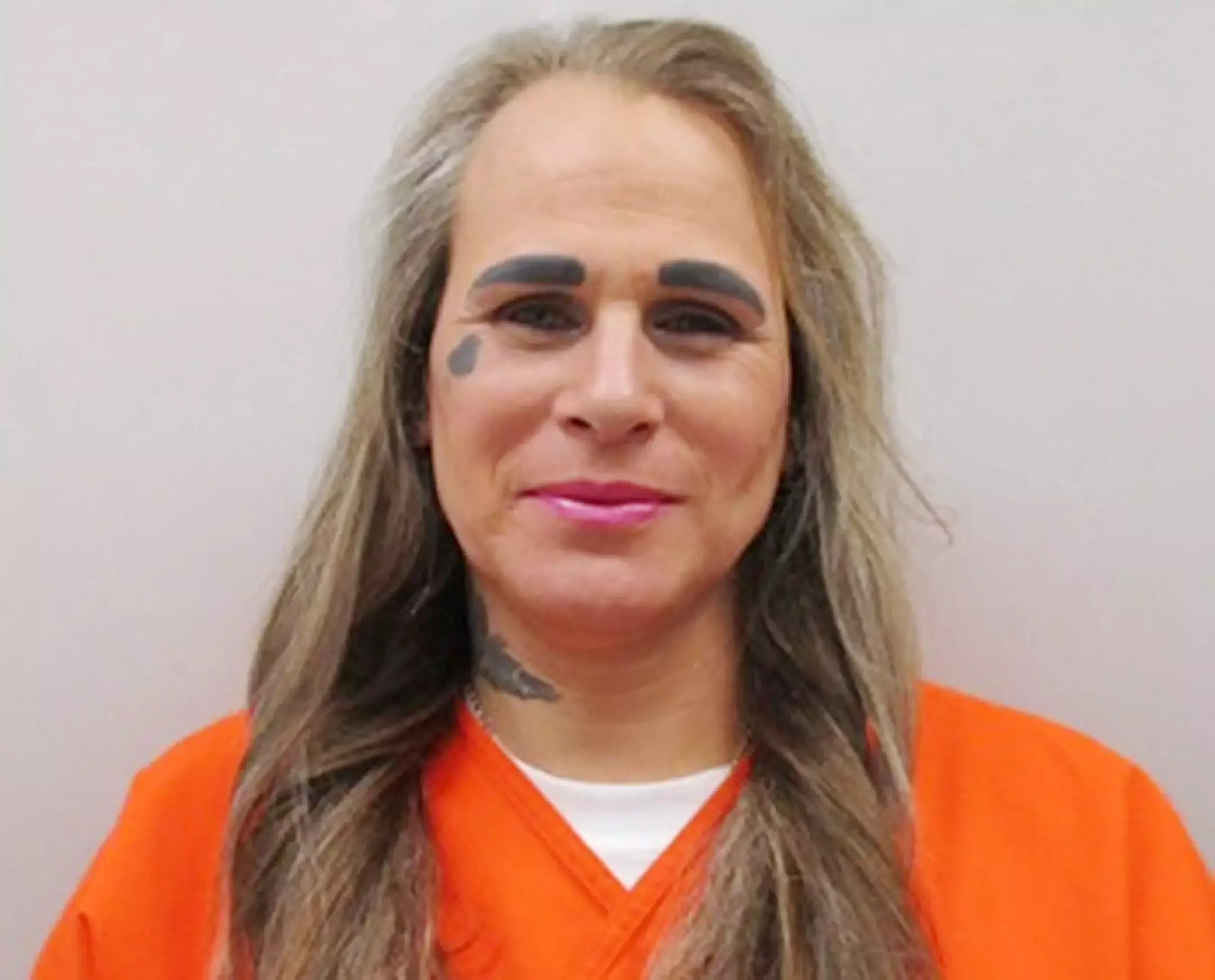 She used to have the words Skin and Head tattooed across her eyebrows (Oklahoma Department of Corrections)
