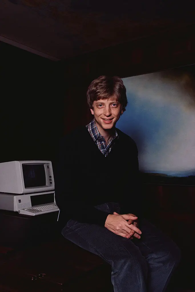 Pictured in 1984 when 28-year-old Bill Gates led Microsoft's expected annual revenues to surpass $100 million (Doug Wilson/CORBIS/Corbis via Getty Images)