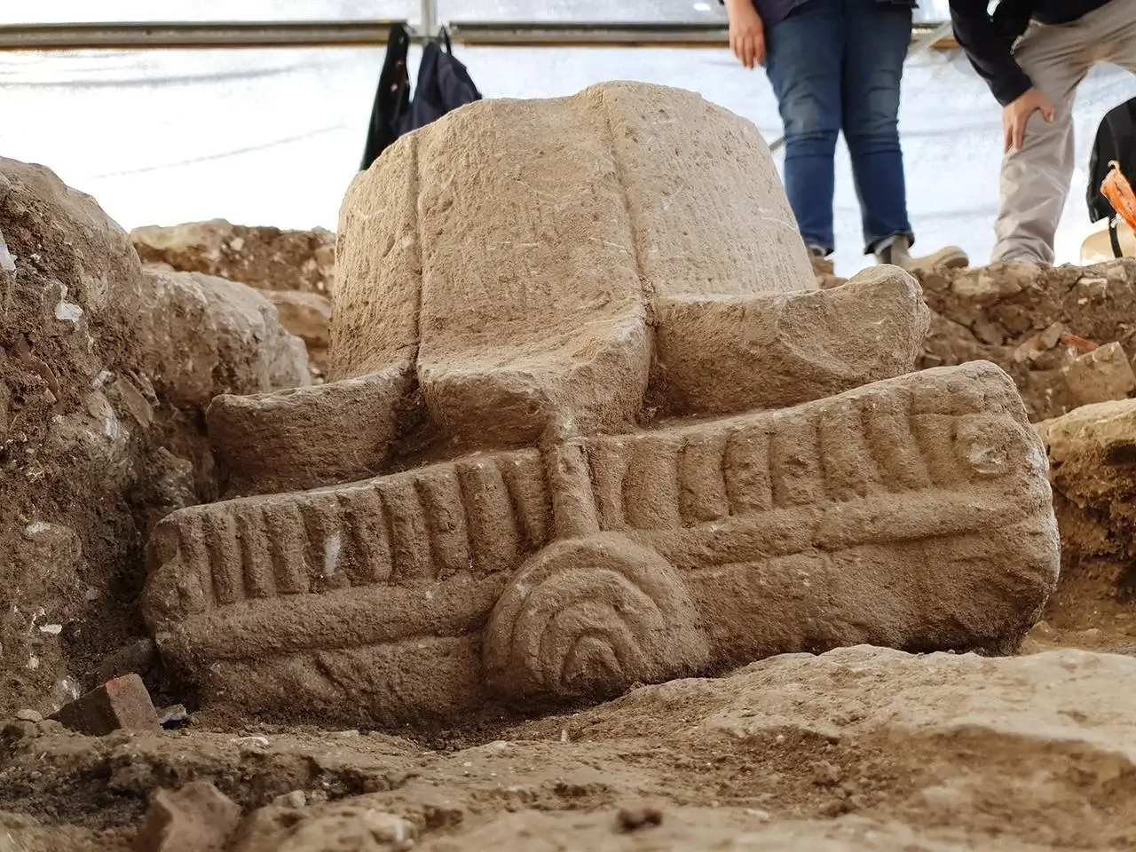 Experts believe the depiction of the menorah served both decorative and spiritual purposes (Israel Antiquities Authority)