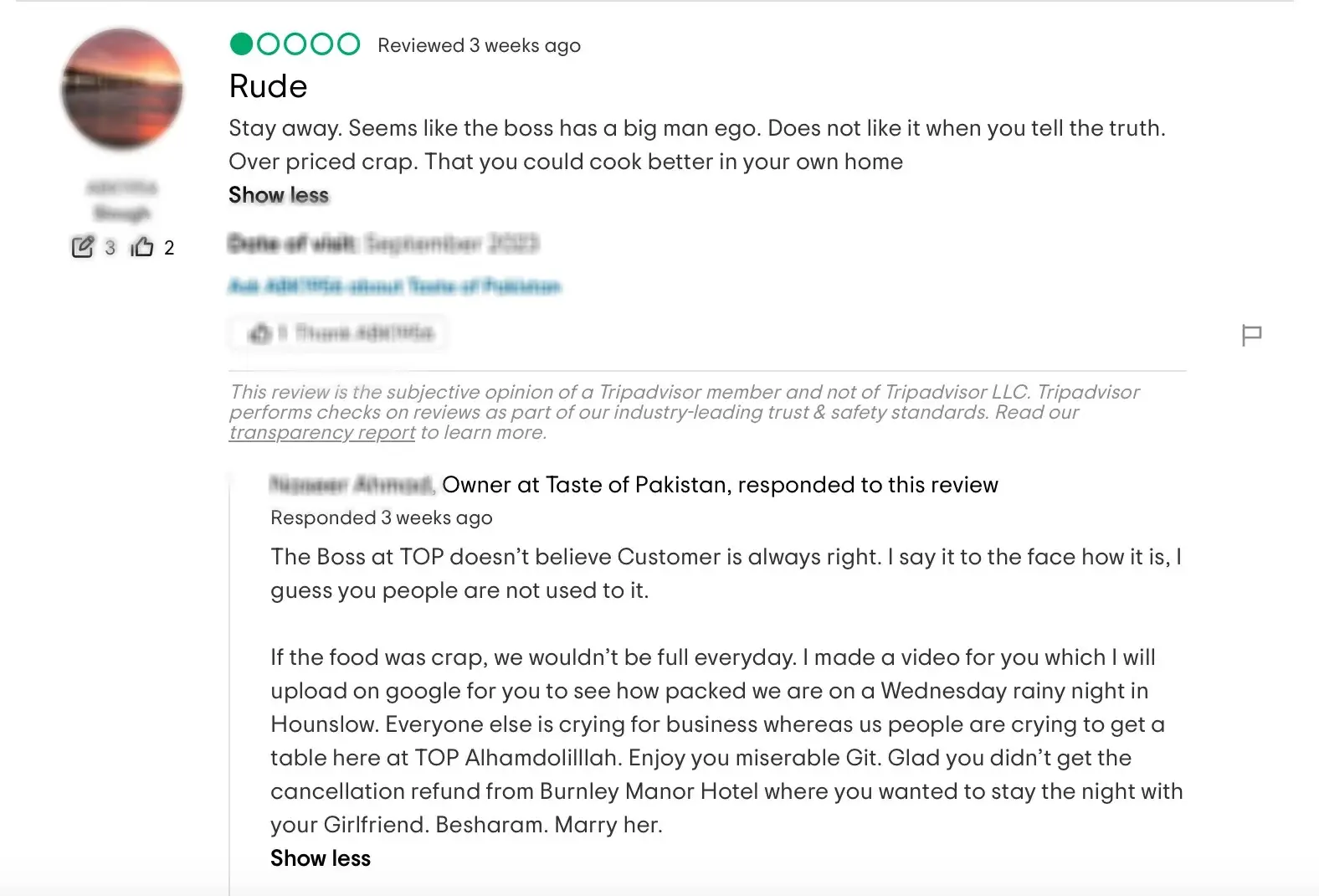 Someone said the boss had an ego, the boss didn't take that lying down.