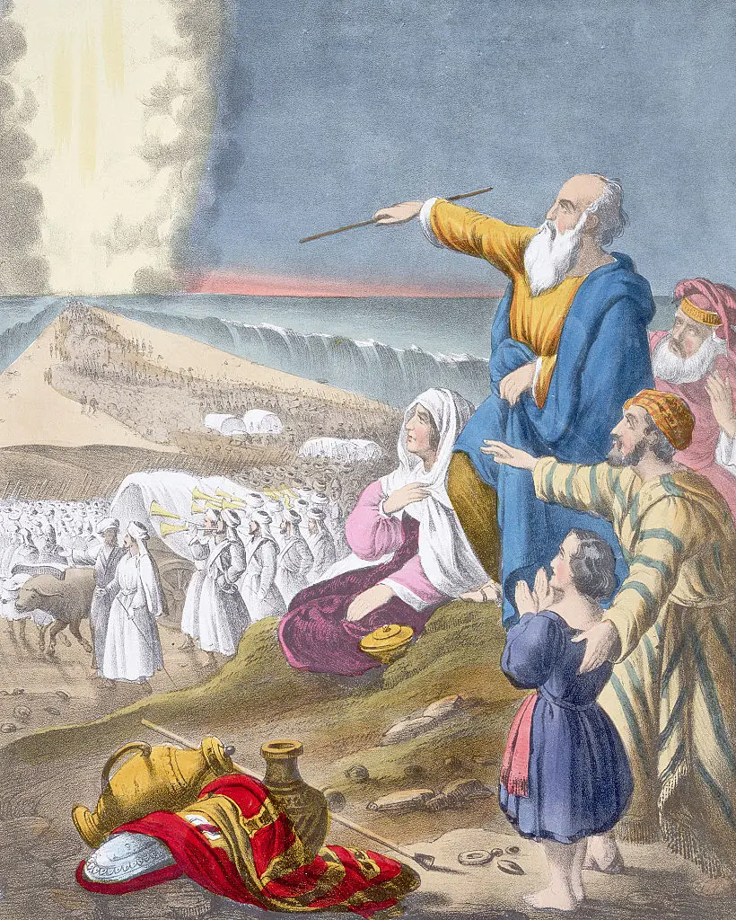 The Passage of the Red Sea Bible Illustration (Historical Picture Archive/CORBIS/Corbis via Getty Images)