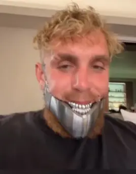 Paul revealed his 'bionic jaw' (Instagram/ @jakepaul)