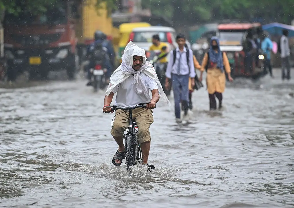 Heavy rain and flooding has also been an issue across the world (Sanchit Khanna/Hindustan Times)