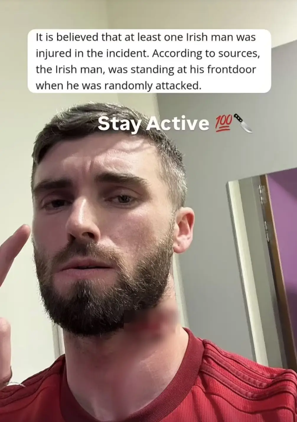 Cormac was one of three to be attacked (Instagram)