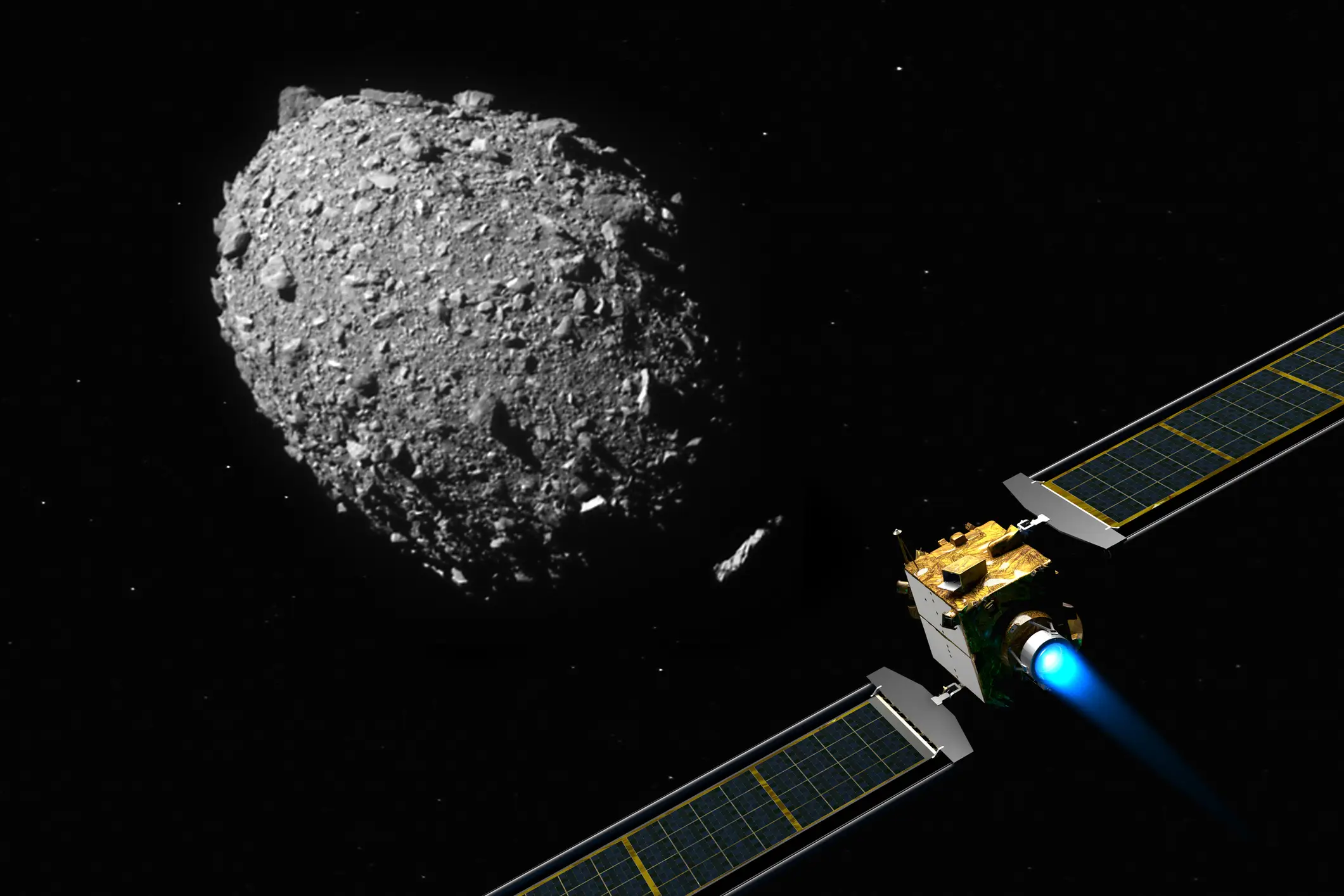 It's crucial the asteroid is hit in the correct location (Getty Stock Photo)