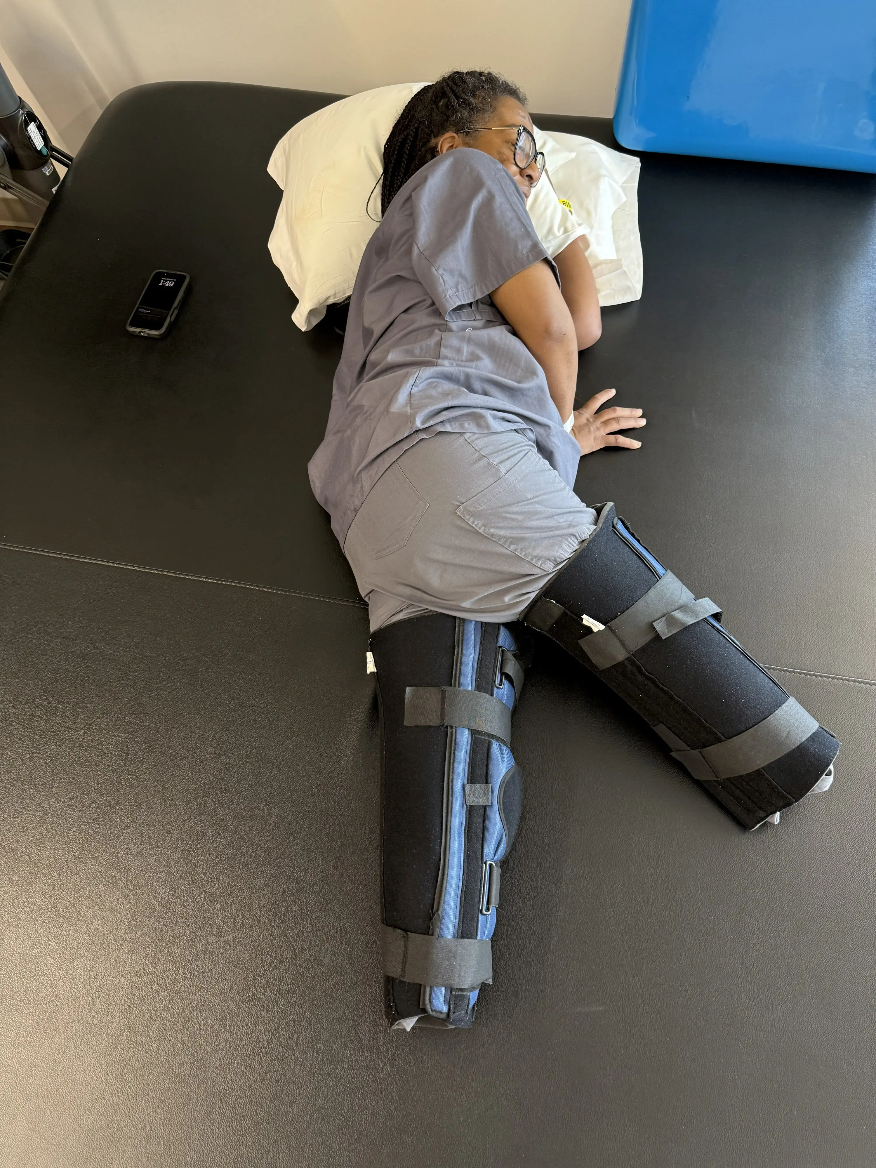 Denise's legs were both amputated and she was given prosthetics (SWNS)