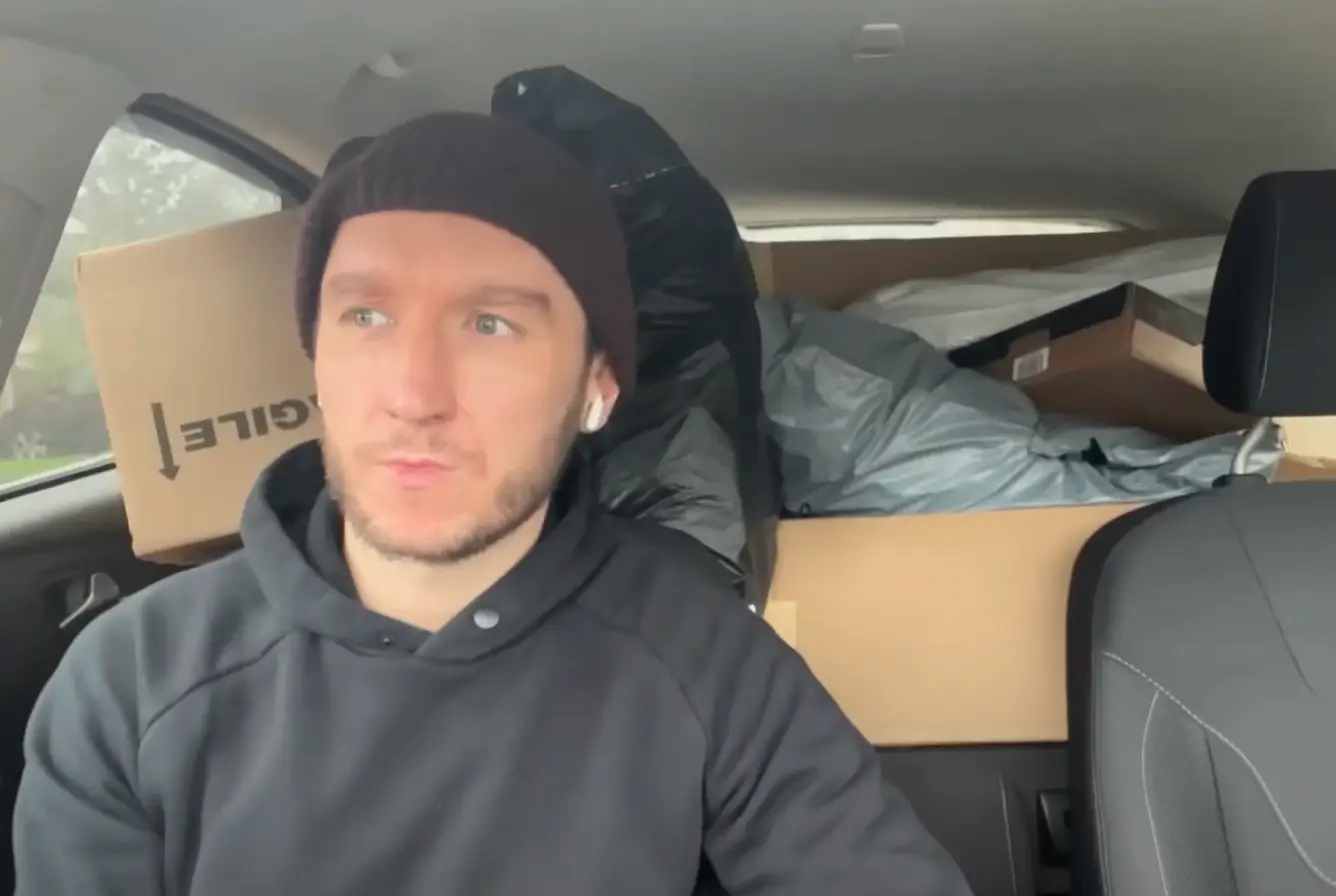 Isaac shared his experience of working as a delivery driver over the festive period (YouTube/@Its__Isaac)
