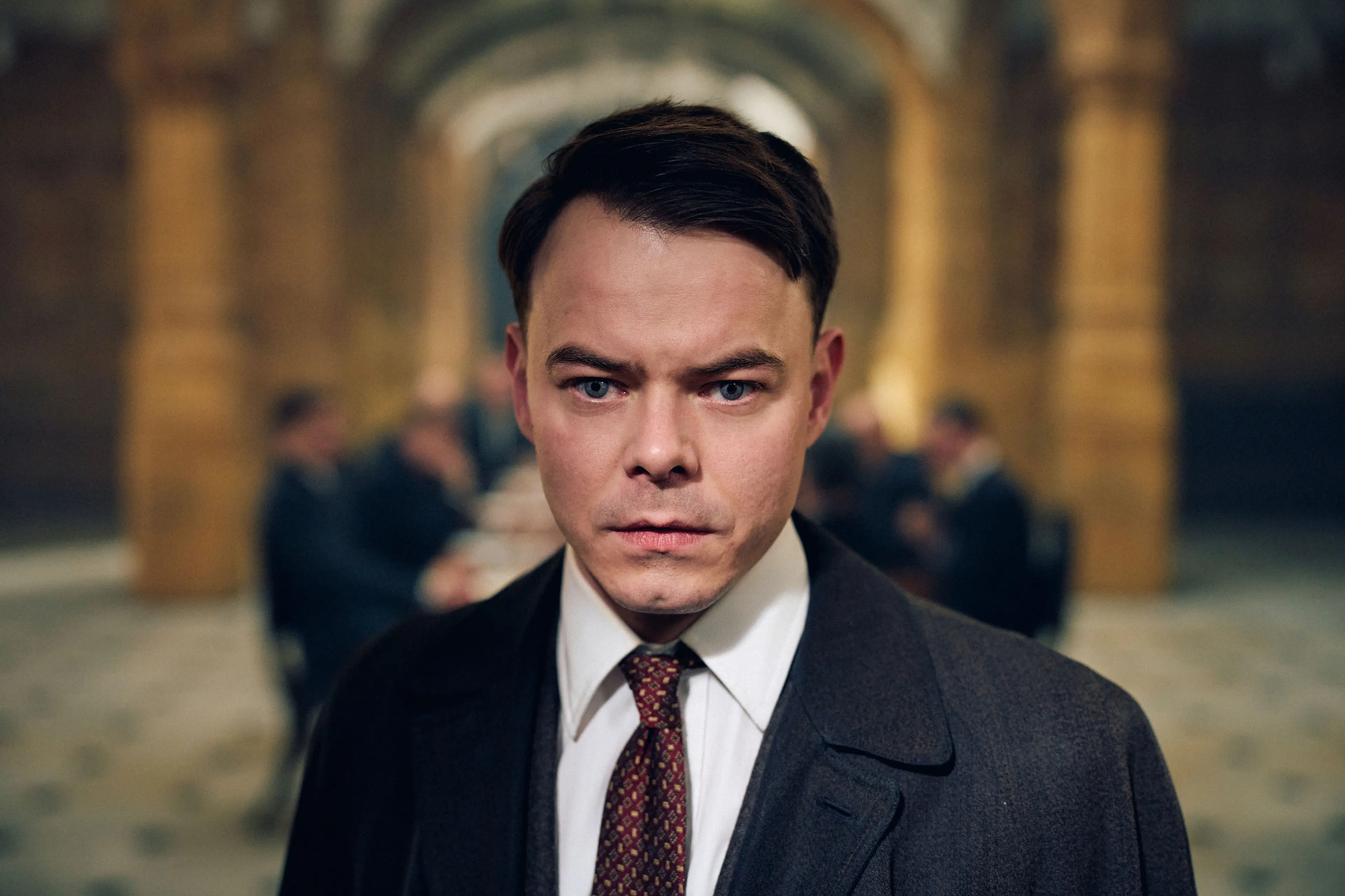 Fans have been treated to a sneak peek of what Heaton will look like in Steven Knight's new show (BBC/Garrison Drama Limited/Robert Viglasky)