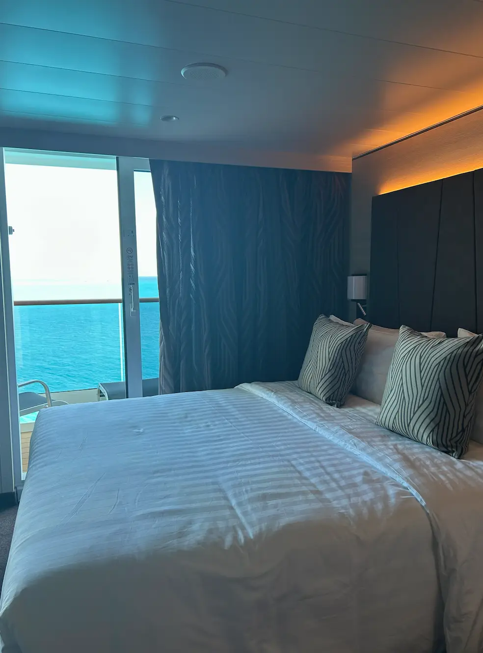 My cabin, complete with a balcony, was very comfortable and had everything I needed (LADbible)