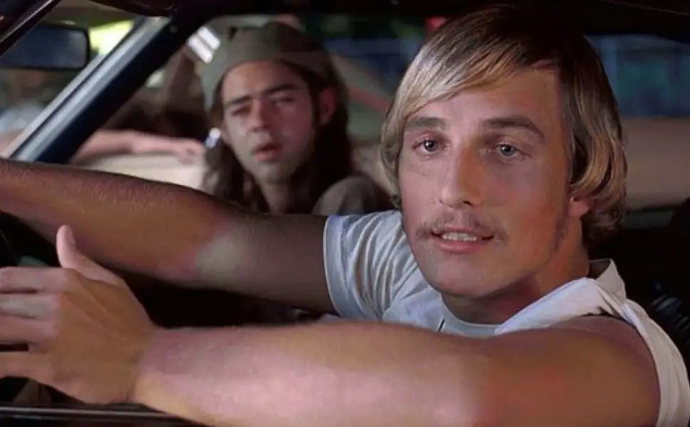 The actor was five days into filming Dazed and Confused when his dad suddenly passed away (Gramercy Pictures)