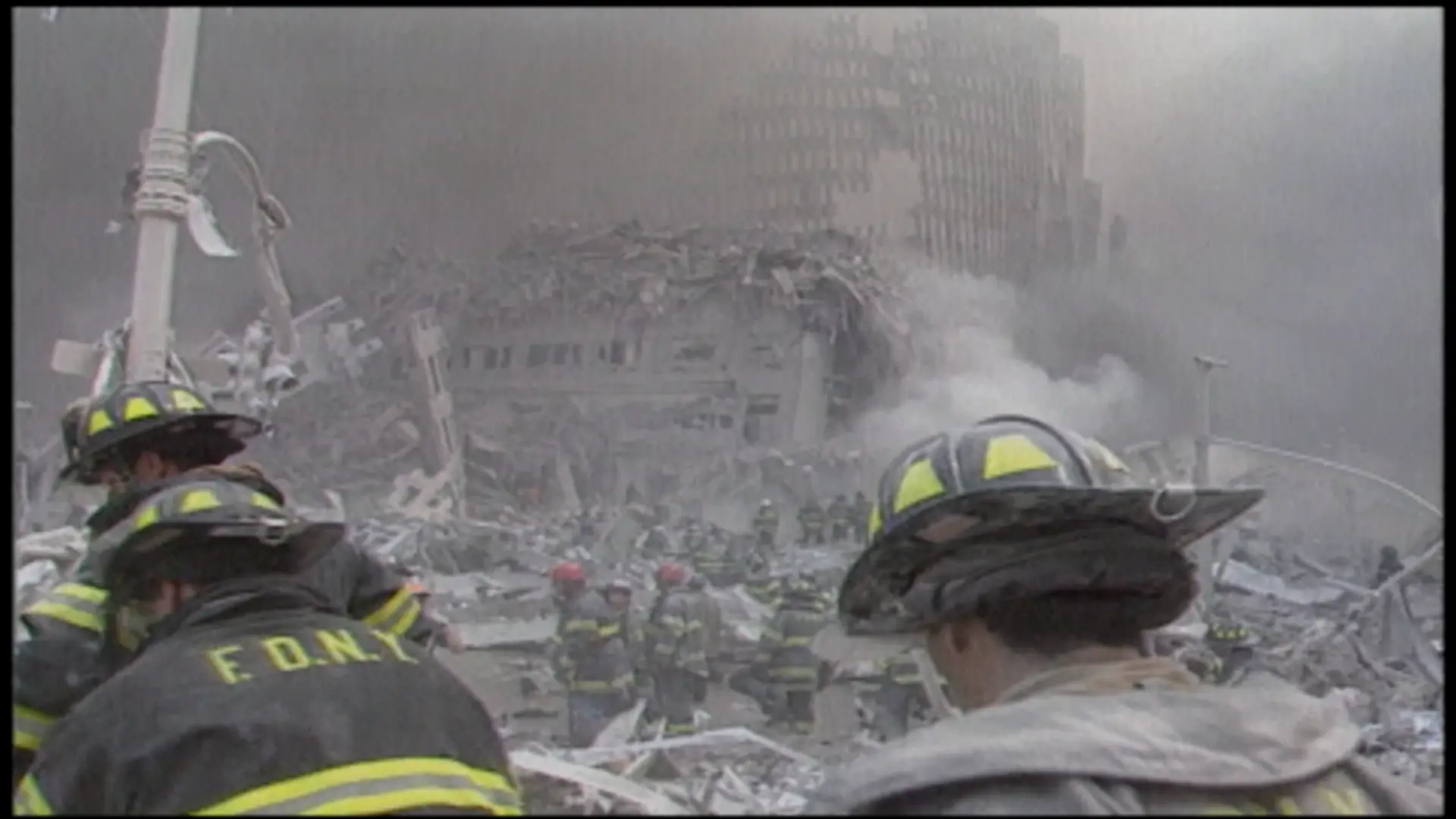 Rescue and recovery efforts after the attack were 'extremely dangerous' (Reuters/Channel 5)