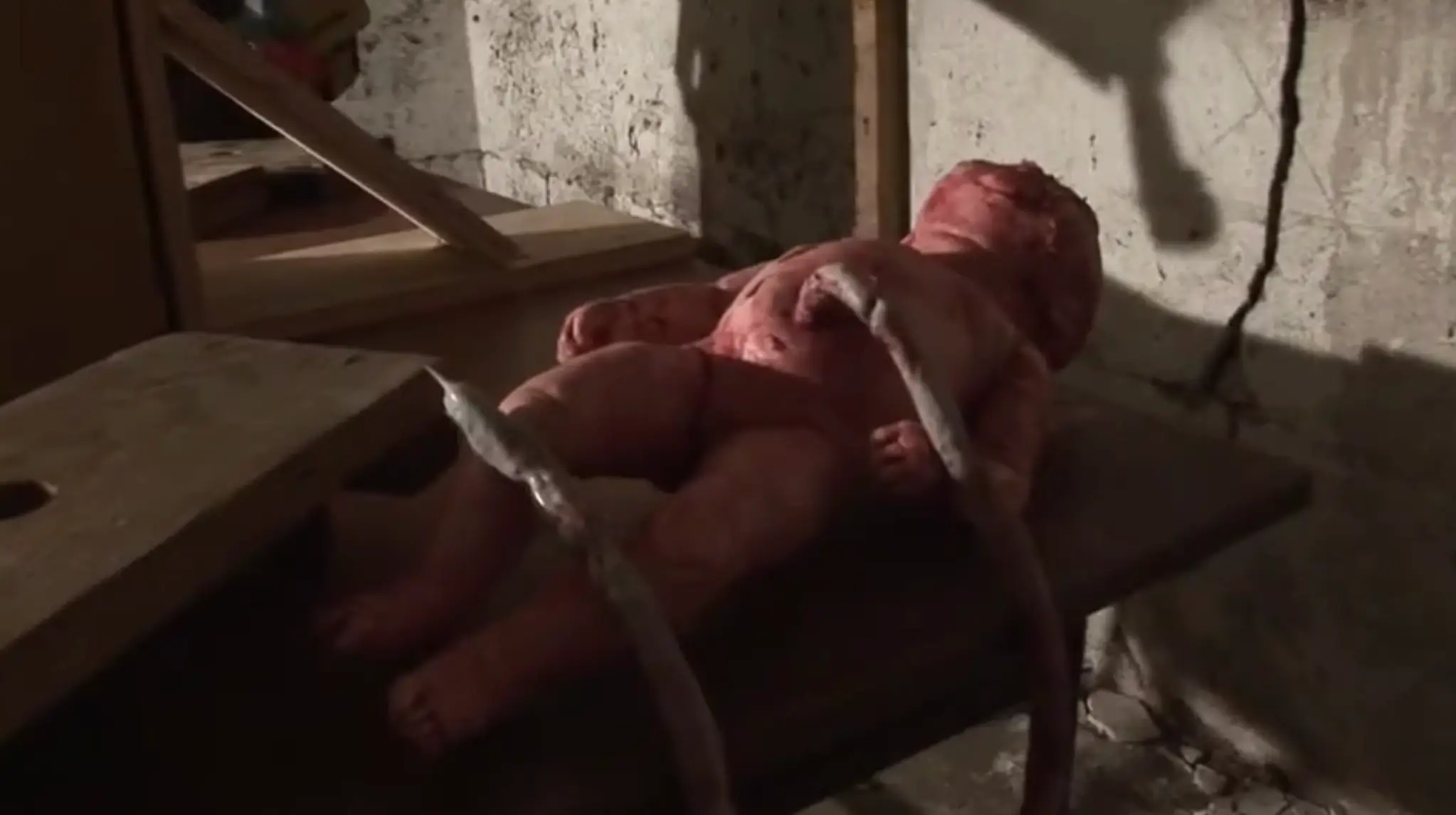 The baby shown in the film is, of course, a doll and not a real baby (Unearthed Films)