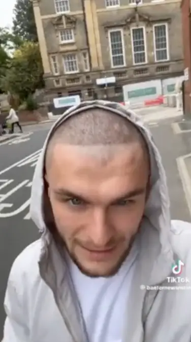 He was given a very high buzzcut.