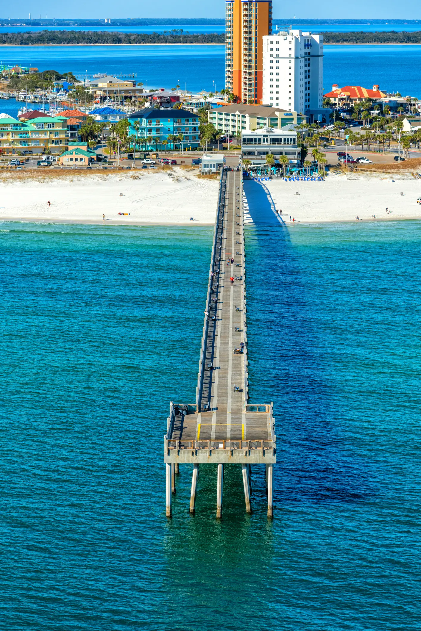 The Pensacola Beach Gulf Pier is one of the most shark-infested in Florida (Getty Stock Images)