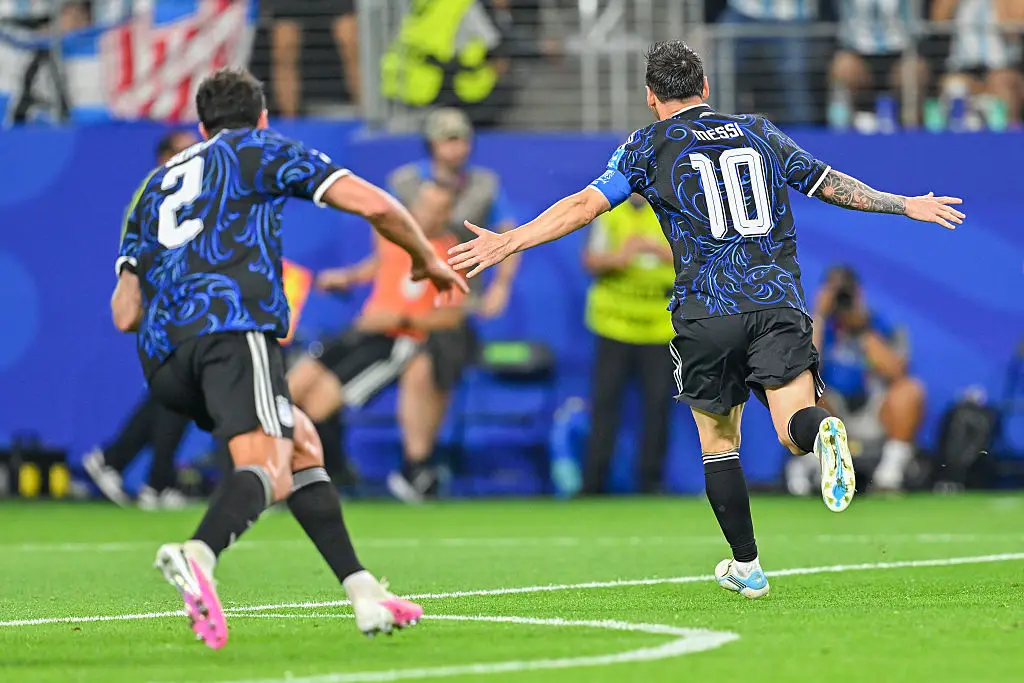 Argentina's navy and black strip (Waleed Ibrahim/NurPhoto via Getty Images)