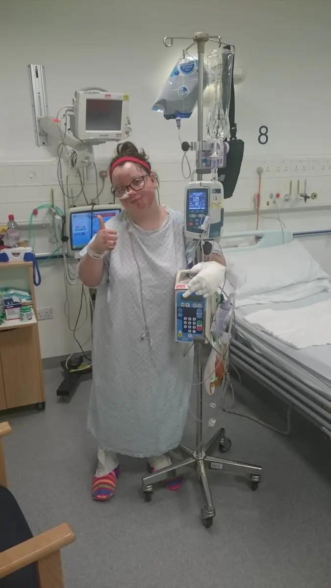 Rebecca suffered severe burns (Rebecca Hay)