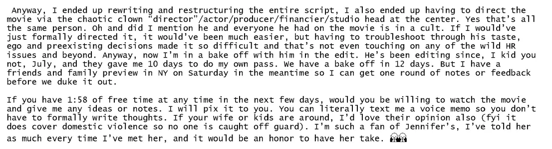 Lively's message to Affleck was sent in May 2024. (gov.uscourts)