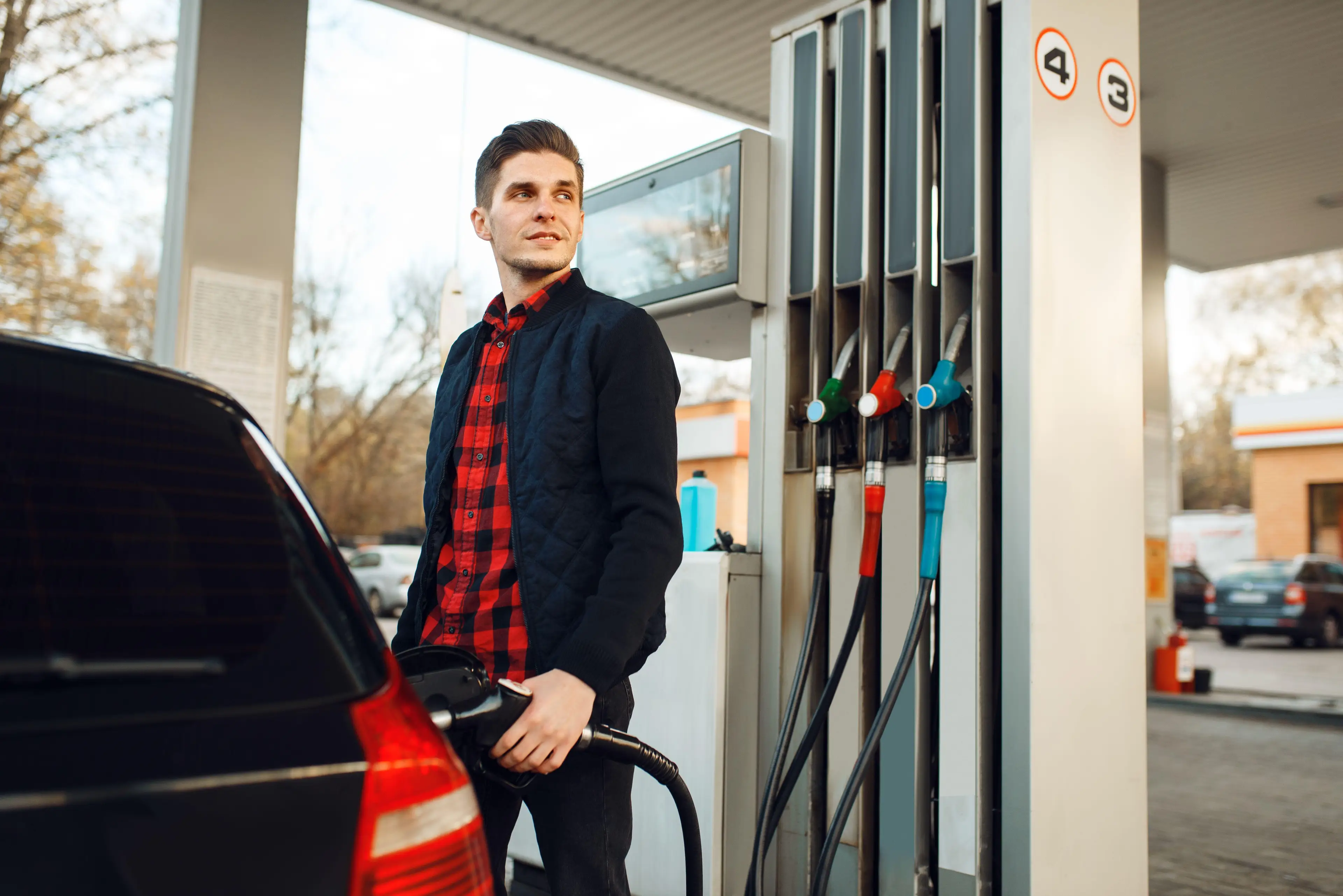 Trying to 'top off' the tank could damage the car.