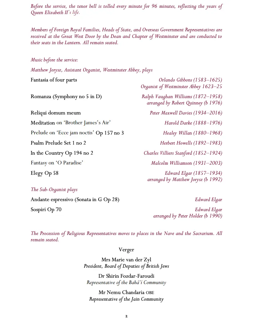 The music before the service begins.