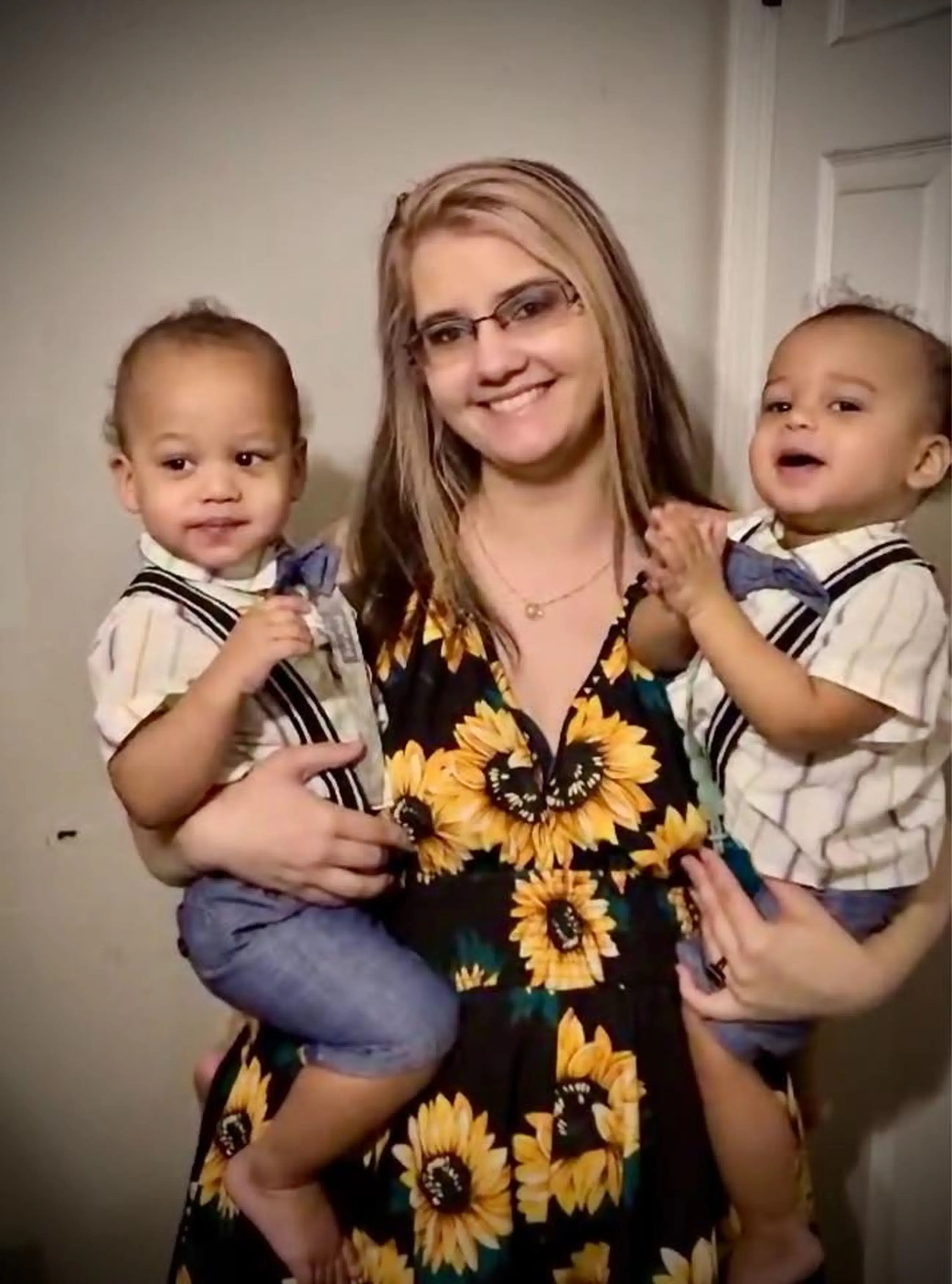 Madeline Dunn and her twin boys, Kai and Zayden (Kennedy News and Media)