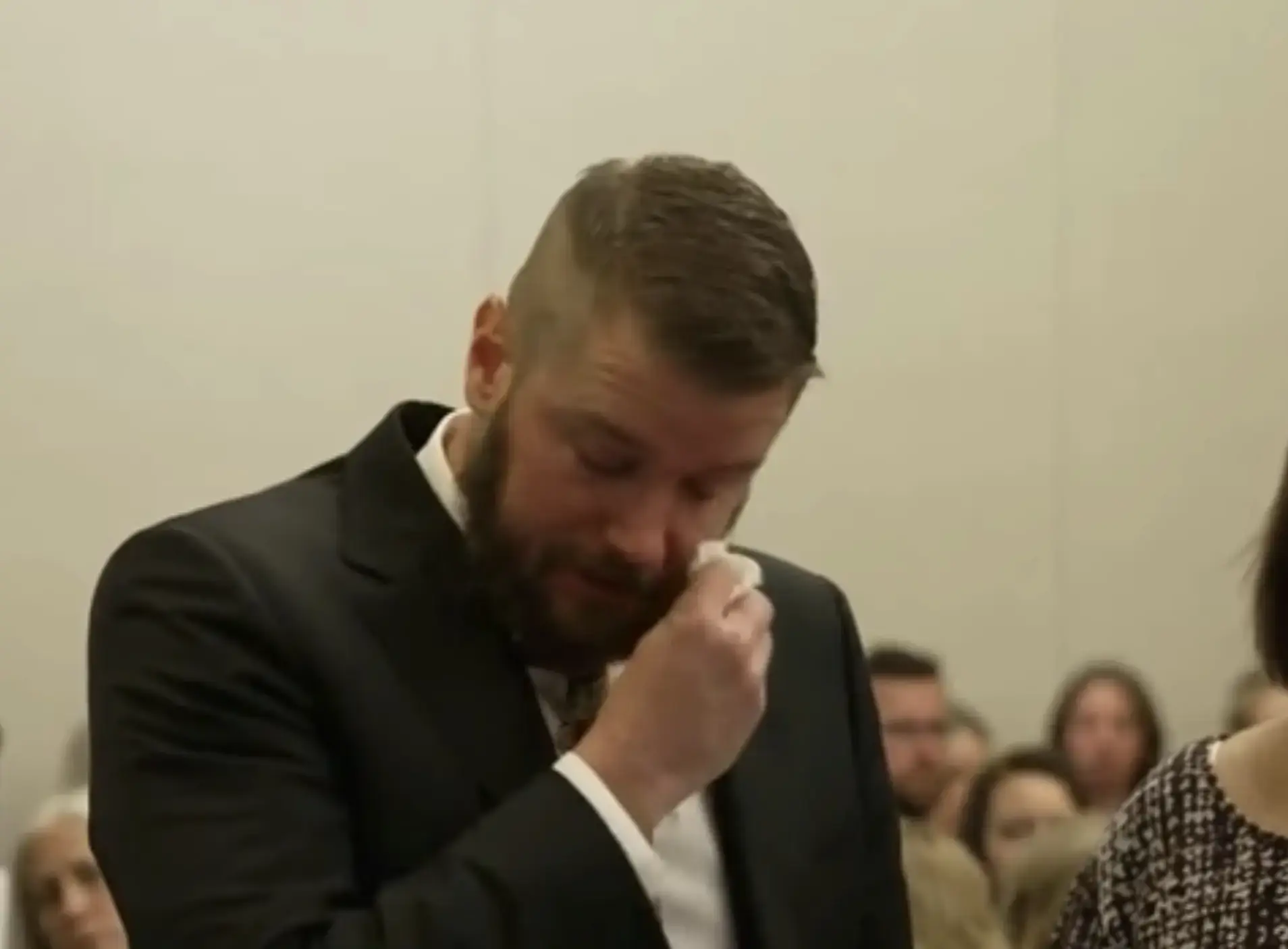 Aric Hutchinson spoke about his wife's final words. (Law & Crime Network)