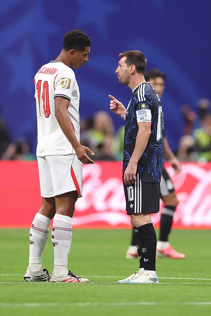 Bellingham and Lionel Messi had a heated exchange on the field (Catherine Ivill - AMA/Getty Images)