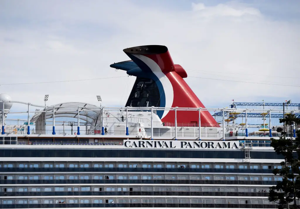 The couple had been on board a Carnival Cruise Panorama ship to celebrate their relationship milestone (Brittany Murray/MediaNews Group/Long Beach Press-Telegram via Getty Images)