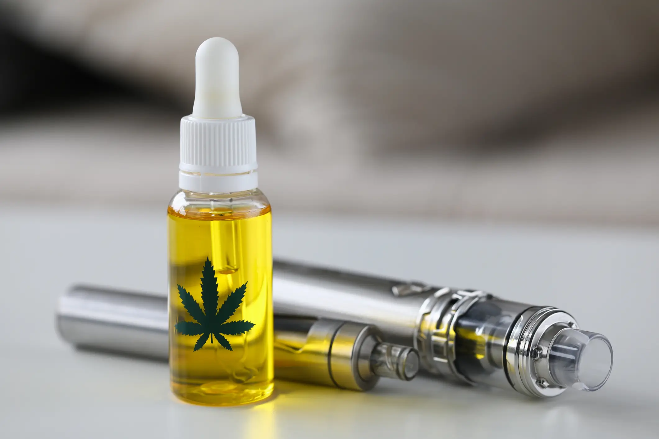 A study found that vapers were more likely to report symptoms of anxiety and depression (Getty Stock Photo)
