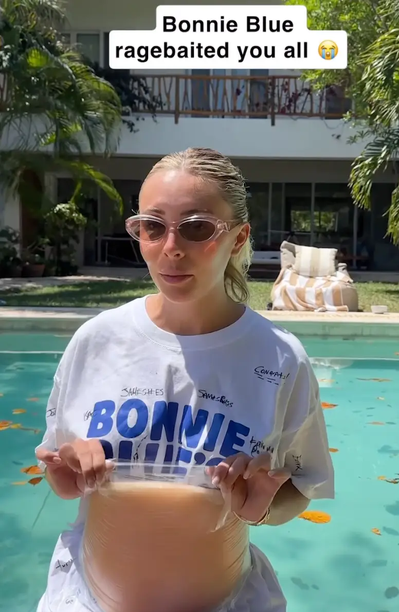 Bonnie said that people 'fell for her ragebait' (Instagram/notbonnieblue)