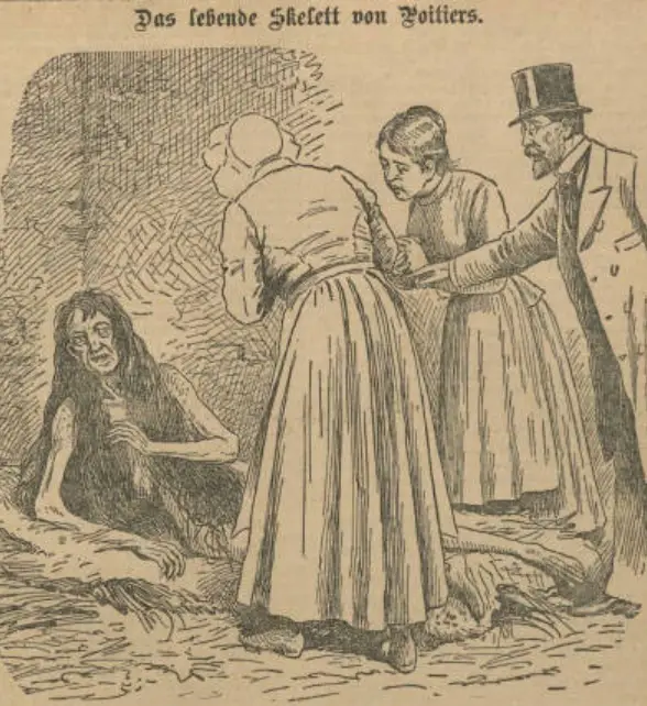 A German newspaper of the time documented the discovery of Blanche (Public Domain)