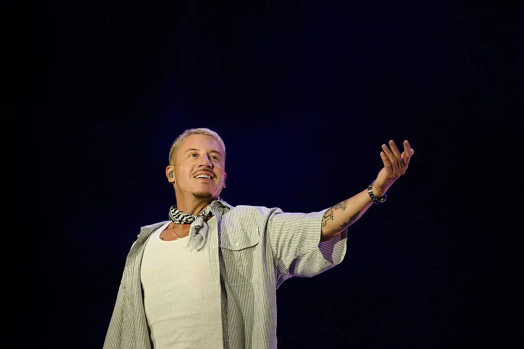 Macklemore previously said his criticism of Israel is 'in no way a criticism' of his 'Jewish brothers and sisters' and that he is fighting for 'equality' (ARNAUD FINISTRE / AFP via Getty Images)