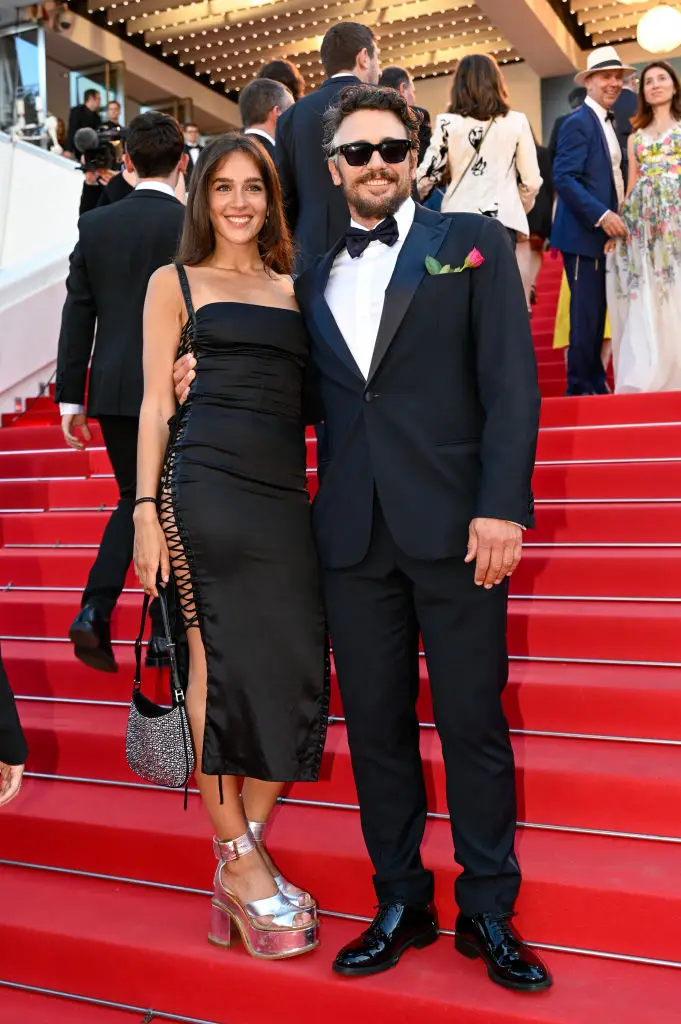 Franco, 46, pictured with his girlfriend Isabel Pakzad, 28. (Stephane Cardinale - Corbis/Corbis via Getty Images)